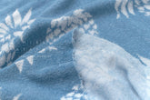 Japanese Fabric Jacquard Pile Terrycloth - blue - 50cm